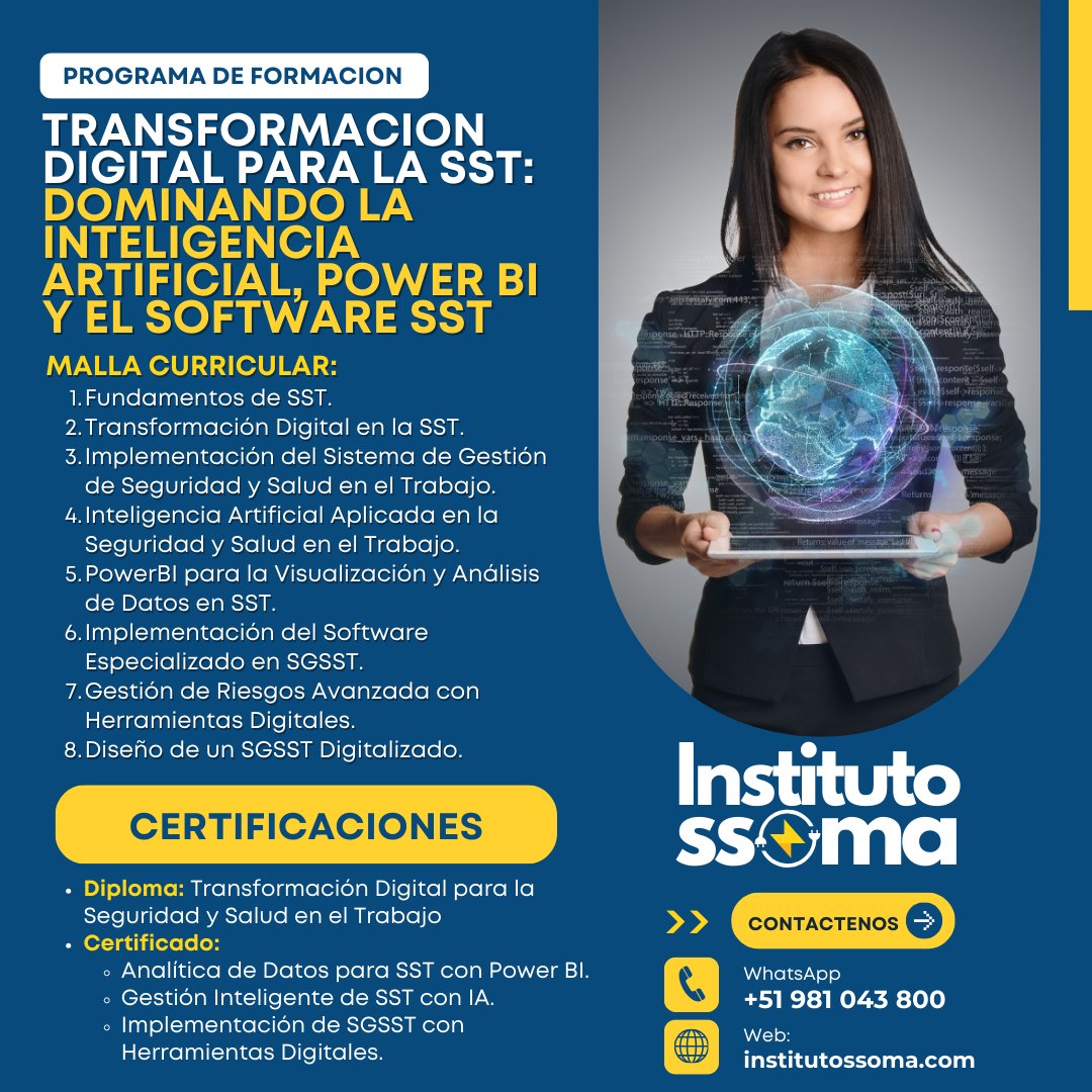 Transformación Digital para la SST: IA, Power BI y Software SST